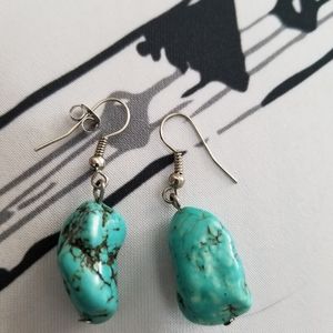 Turquoise stone earrings
